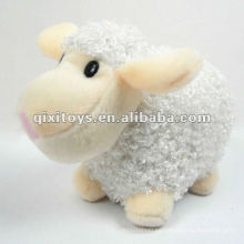 precioso mini peluche blanco y felpa de peluche de juguete